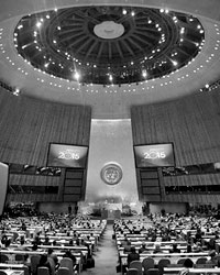 На Генеральной Ассамблее ООН неожиданно оказалось множество недовольных США, а НАТО остудило пыл Украины и Грузи (фото: un.org)